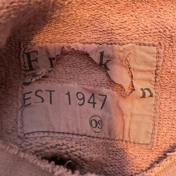 Frank and Eileen Audrey Funnel Neck Capelet Dusty Rose Mauve French Terry Knit O - Picture 4 of 10